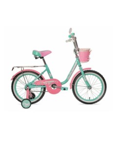 Велосипед Princess 18 1s 2023 мятный розовый Black aqua