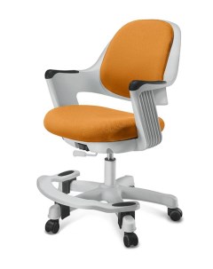 Детское эргономичное кресло Robo оранжевый белый Falto