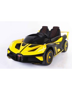 Электромобиль Bugatti sport 24V желтый краска Toyland