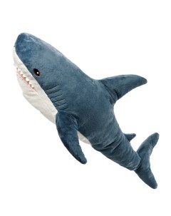 Акула большая мягкая игрушка 100 см пушистая MUSADIK TOY Томато