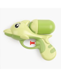 Пистолет игрушечный водяной 14 см пластик зеленый Дельфин Aquatic animals Kuchenland