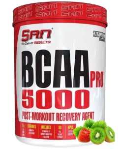 Аминокислоты BCAA Pro 5000 345 гр Клубника киви БЦАА порошок San