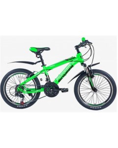 Велосипед Combat 20 12 2021 зеленый черный белый 20 Pioneer
