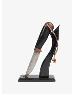 Туристический нож Пустельга коричневый черный Великоросс
