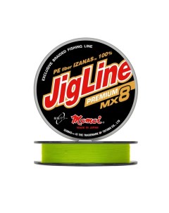 Плетеный шнур для рыбалки JigLine Premium MX8 0 35 32 100 4 желтый Momoi