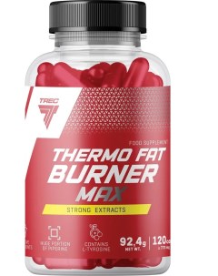 Жиросжигатель с л карнитином Thermo Fat Burner Max 120 капс для похудения Trec nutrition
