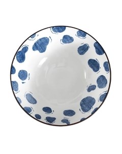 Тарелки глубокие Japanese Collection Очарование цвет белый синий D20см 4шт Homium