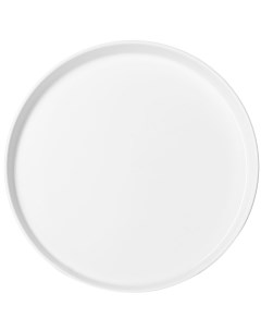 Блюдо круглое с бортом фарфор D 22 5см белый 2 шт Kunstwerk