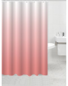 Штора для ванной 180х180 см розовый Delphinium