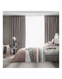 Комплект постельного белья Эдем Евро Эвкалиптовое волокно розовый с белым Togas