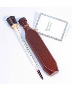 Термометр для вина ТБ 3 М1 деревянный футляр Стеклоприбор