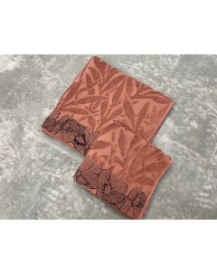 Махровое полотенце Begonya орех 70x140 Karteks