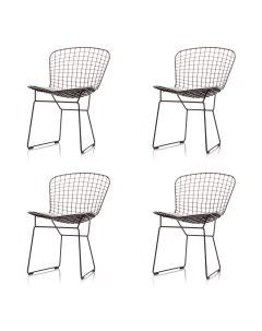 Комплект стульев 4 шт Bertoia черный Storeforhome