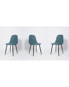 Комплект стульев для кухни XS2441 3 шт морская волна ткань La room