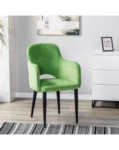 Кресло Ladge зеленый на черных ножках Helvant