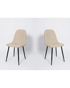 Комплект стульев для кухни XS2441 2 шт песочный ткань La room