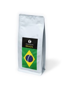 Кофе в зернах Арабика Бразилия Светлая обжарка 1 кг Roasted by mia