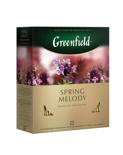 Чай Spring Melody черный с чабрецом 100 пакетиков Greenfield