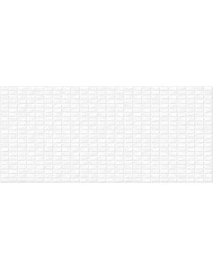 Плитка Pudra PDG053D облицовочная мозаика рельеф белый 20x44 1 05 м2 Cersanit