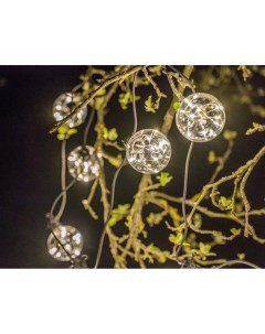 Световая гирлянда новогодняя Bulbs balls 491160 2 7 м белый теплый Kaemingk
