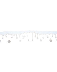Гирлянда растяжка Бордюр ажурные снежинки 461427 180 см белый Kaemingk