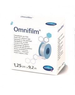 Пластырь Omnifilm фиксирующий влагостойкий для чувствительной кожи на катушке 1 25см х9 2м Hartmann