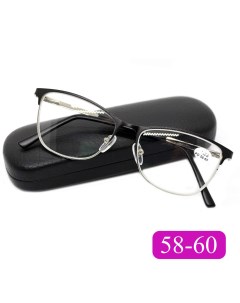 Готовые очки 1611 5 50 c футляром цвет черный РЦ 58 60 Glodiatr