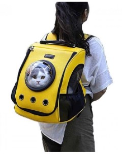 Рюкзак для кошек и собак Little Beast Star Pet School Bag 35x36x26 5см желтый Xiaomi
