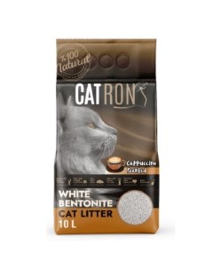 Наполнитель для кошачьих туалетов комкующийся с ароматом капучино 10 л Catron
