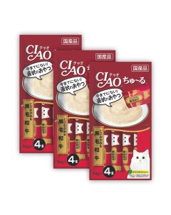 Лакомство для кошек Ciao Churu куриное филе и телятина 3 шт по 4 14г Inaba
