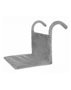 Гамак лежак для кошек искусственный мех серый Yami-yami