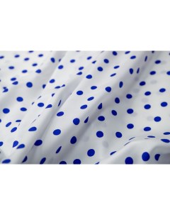 Ткань Вискоза штапель горошек сине фиолетовый 100х140 Unofabric