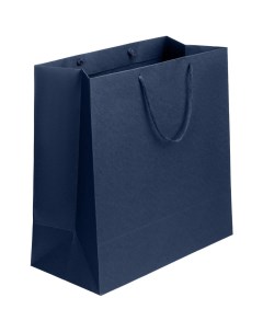 Пакет подарочный бумажный Porta L темно синий 35x35x16 см Nobrand