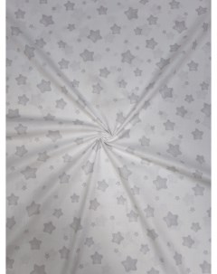 Ткань Перкаль Серые пряники на белом Тейково 100х150см Nobrand