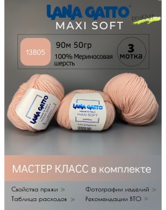 Пряжа для вязания Maxi soft 13805 50 гр Lana gatto