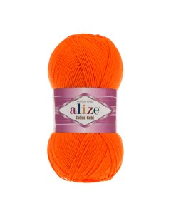 Пряжа для вязания Cotton gold 100 г 330 м ТУ 37 оранжевый 5 мотков Alize