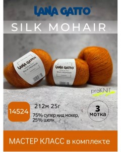 Пряжа Silk Mohair 14524 3 мотка Lana gatto