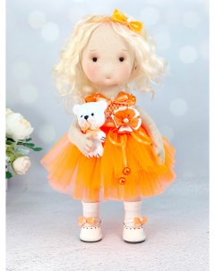 Набор для шитья кукла Бусинка оранжевый Куклы-домики