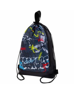 Мешок для обуви сумка для сменки в школу с ручками чехол с карманом на молнии Юнландия