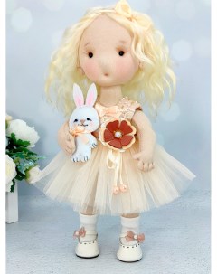 Набор для шитья кукла Бусинка Персиковый мягкая текстильная щекастик Куклы-домики