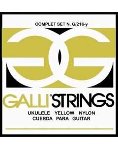 G216Y струны для укулеле среднего натяжения желтого цвета Galli