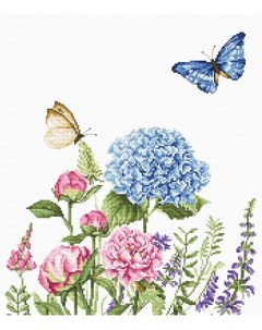 Набор для вышивания Летние цветы и бабочки Luca-s