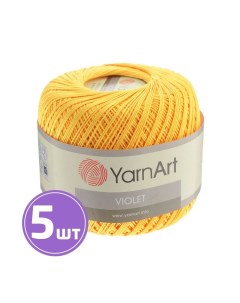 Пряжа Violet 4653 желток 5 шт по 50 г Yarnart