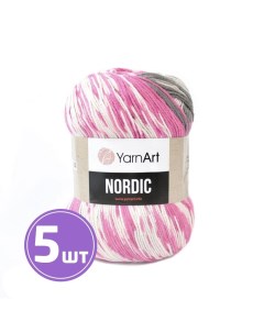 Пряжа Nordic 655 мультиколор 5 шт по 150 г Yarnart
