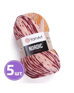 Пряжа Nordic 667 мультиколор 5 шт по 150 г Yarnart
