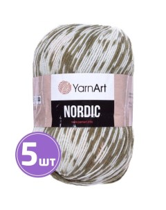Пряжа Nordic 651 мультиколор 5 шт по 150 г Yarnart