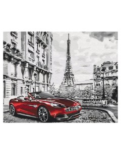 Картина по номерам 40х50 на подрамнике Авто в Париже Вангогвомне