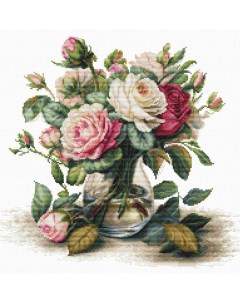 Набор для вышивания Ваза с розами Luca-s