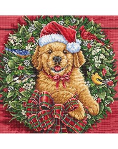 Набор для вышивания Christmas Puppy Letistitch