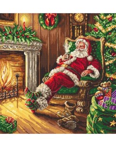 Набор для вышивания Santa s rest by the chimney Letistitch